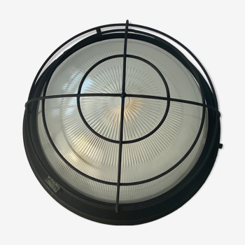 Old holophane industrial wall lamp