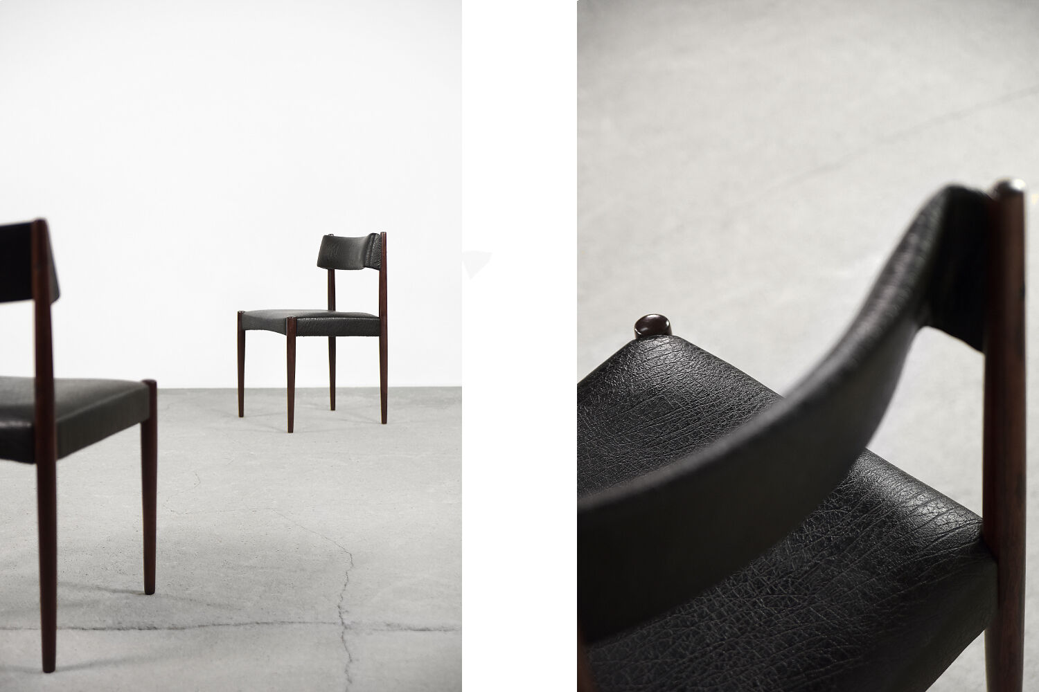 Vintage Mid-Century Modern Dutch Dinning Chair by Aksel Bender Madsen for Bovenkamp, 1960s, Set of 2