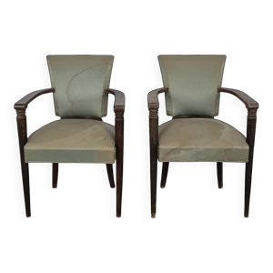 Paire de fauteuils des