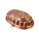 Oval copper cake mold