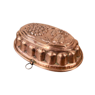 Moule à gâteau en cuivre ovale