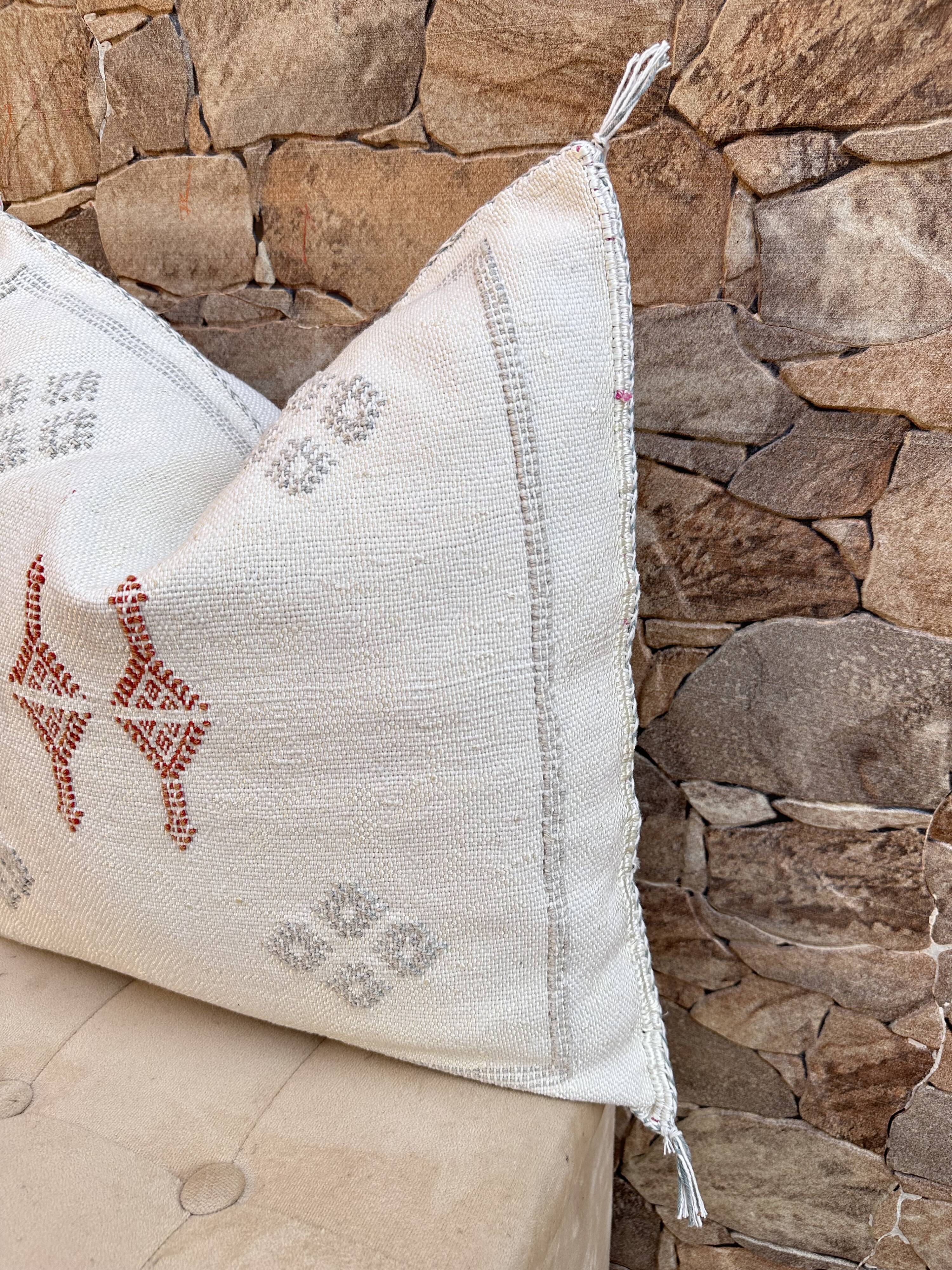 Cactus silk pillow, cactus silk cushion, lumbar pillow, decorative silk pillow