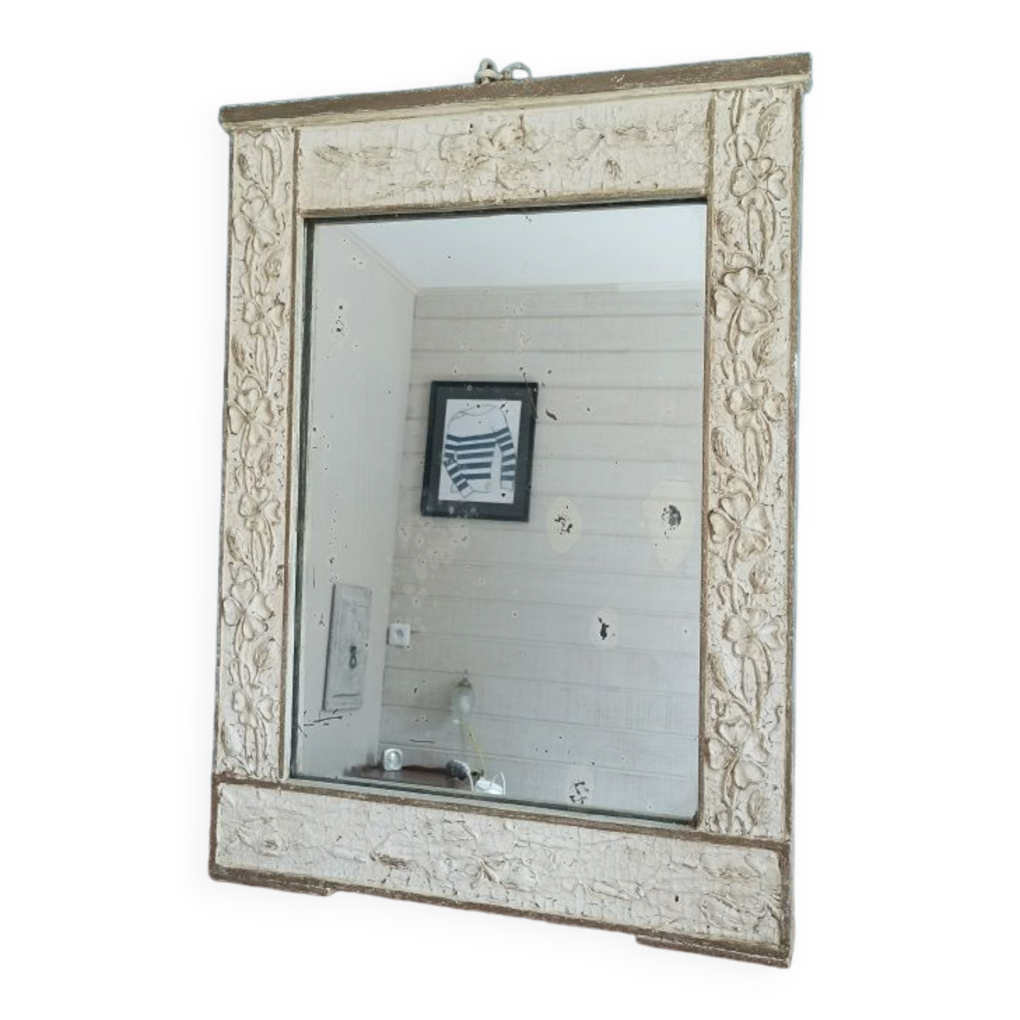 Wooden mirror 46x91cm