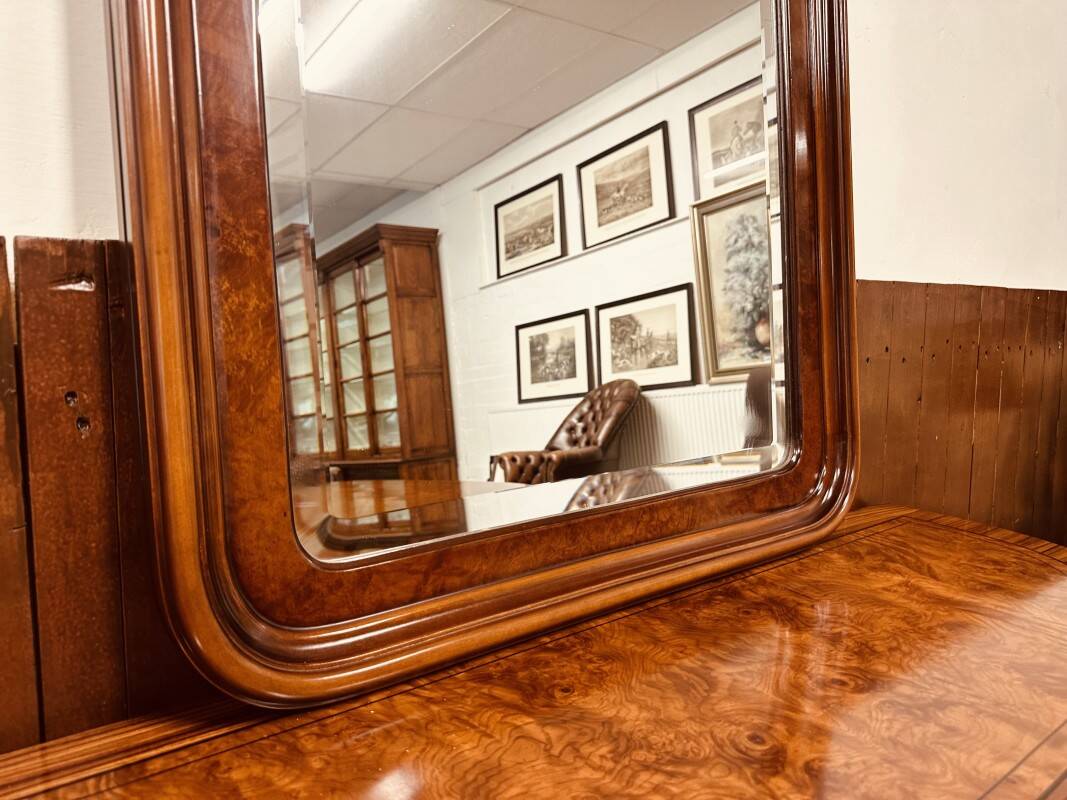Antique Italian burlwood Mirror