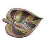 Accolay pottery set of two empty pocket leaves