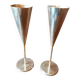 Set of vintage metal flutes