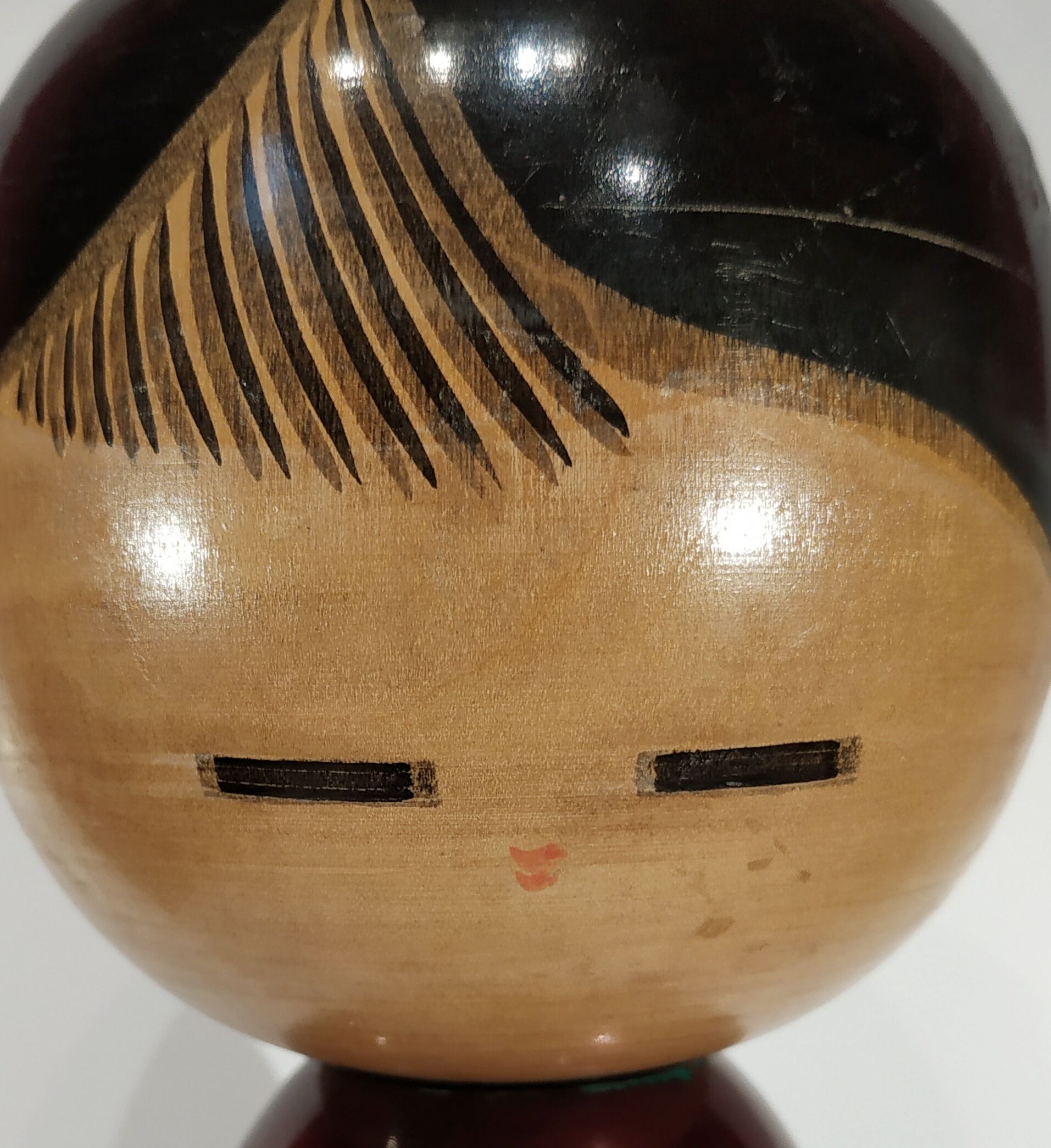 Kokeshi doll, laqué wood, Japan 1945