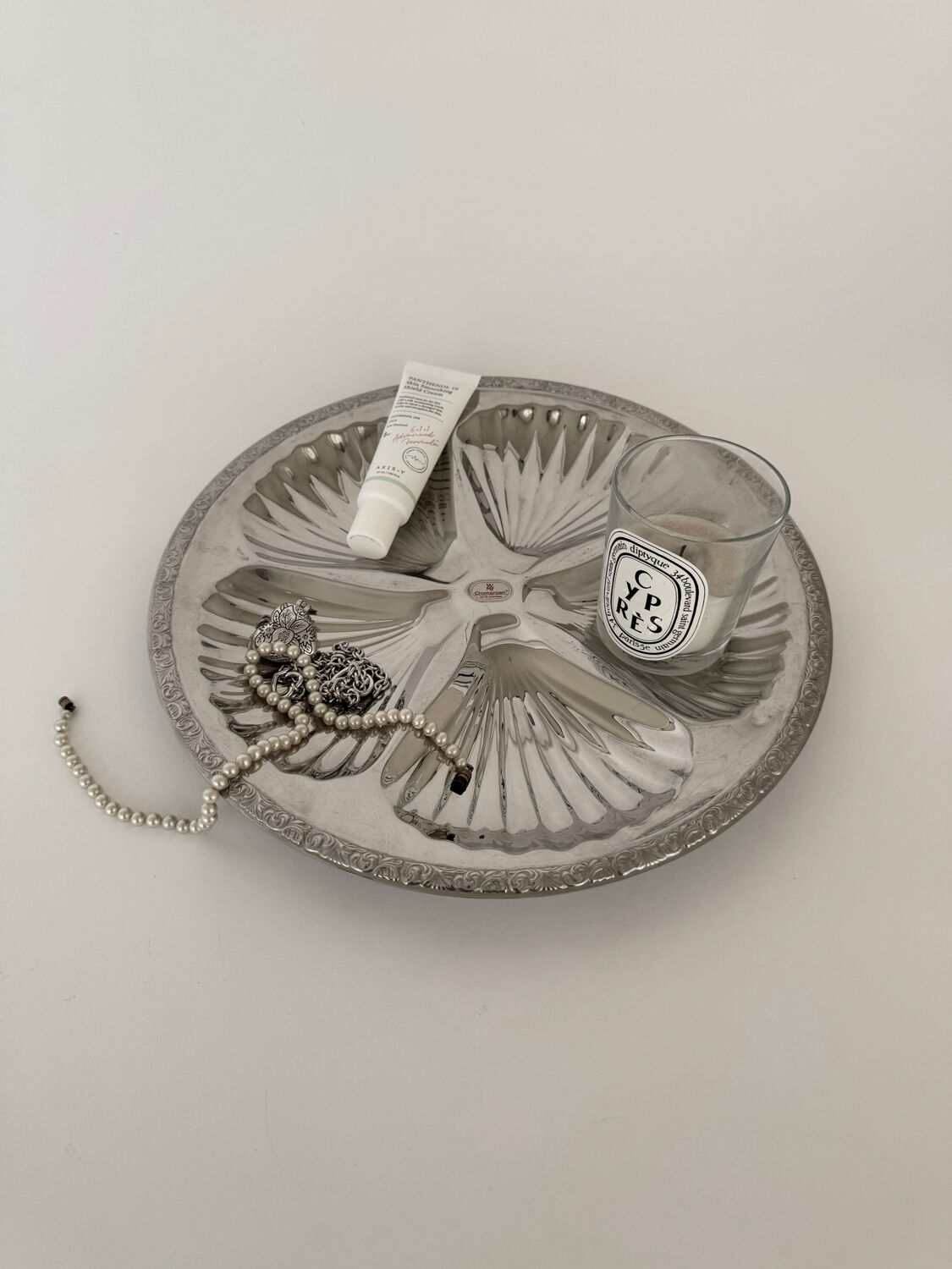 Cromargan stainless steel platter WMF vintage: mid-century modern style S