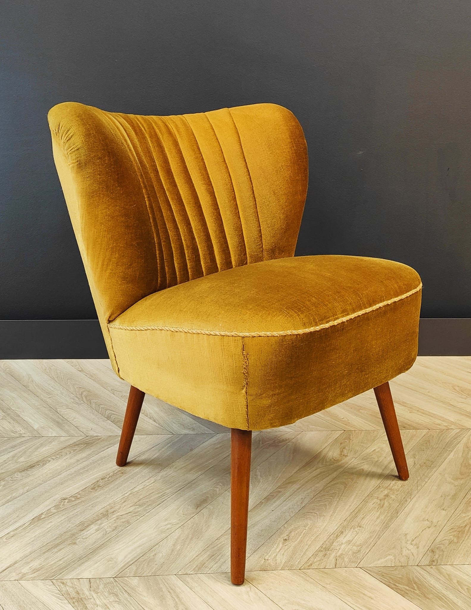 Mid century cocktail chair vintage