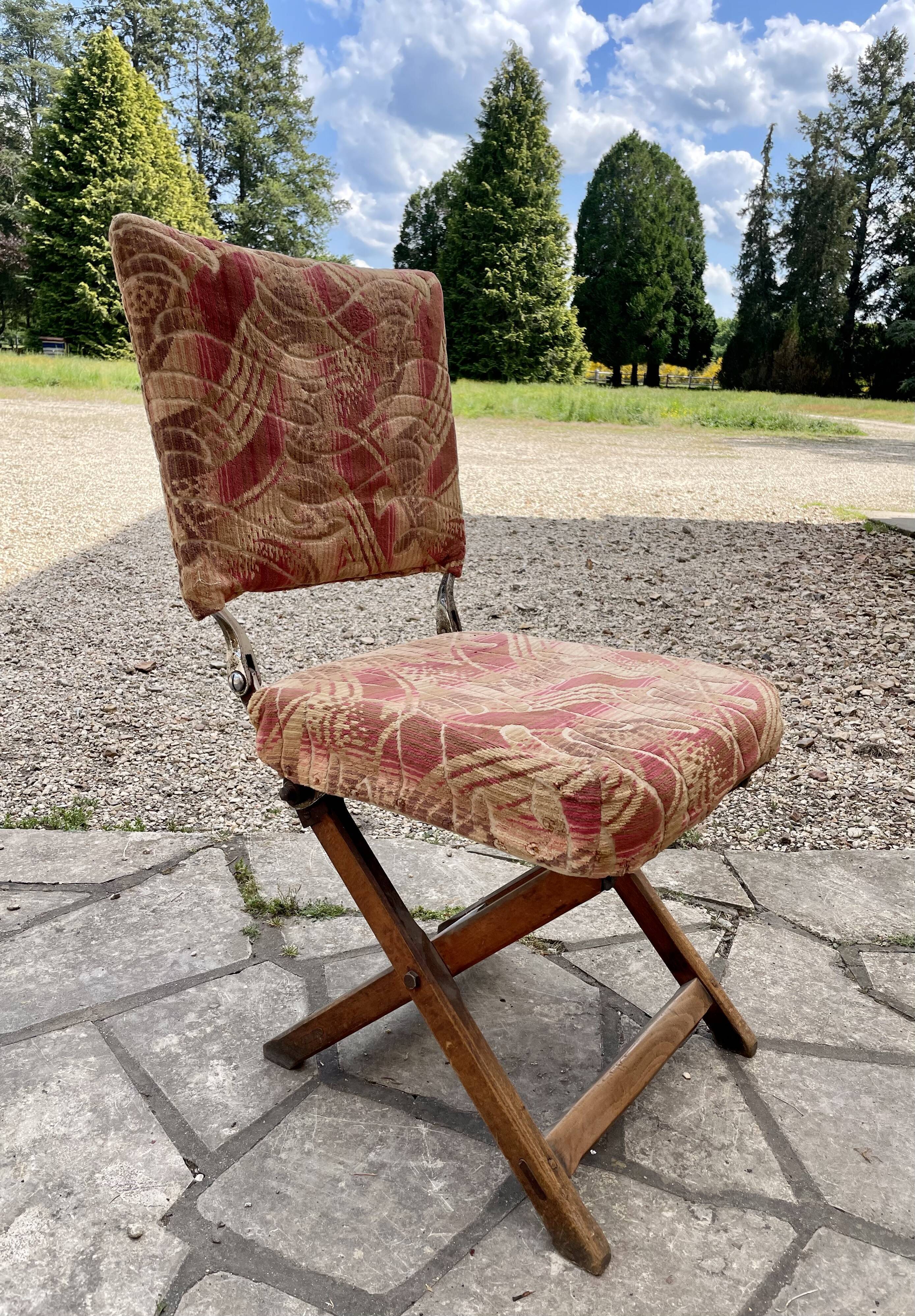 Chaise pliante de théâtre 1900