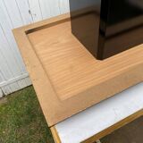 N1 coffee table in vintage 70s elm burl