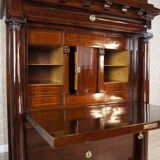 Antique Biedermeier Secretary with Mahogany, 1840