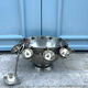 French pewter punch bowl set with 10 cups and ladle – grapevine Etain