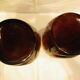 Pair of colored glass vases