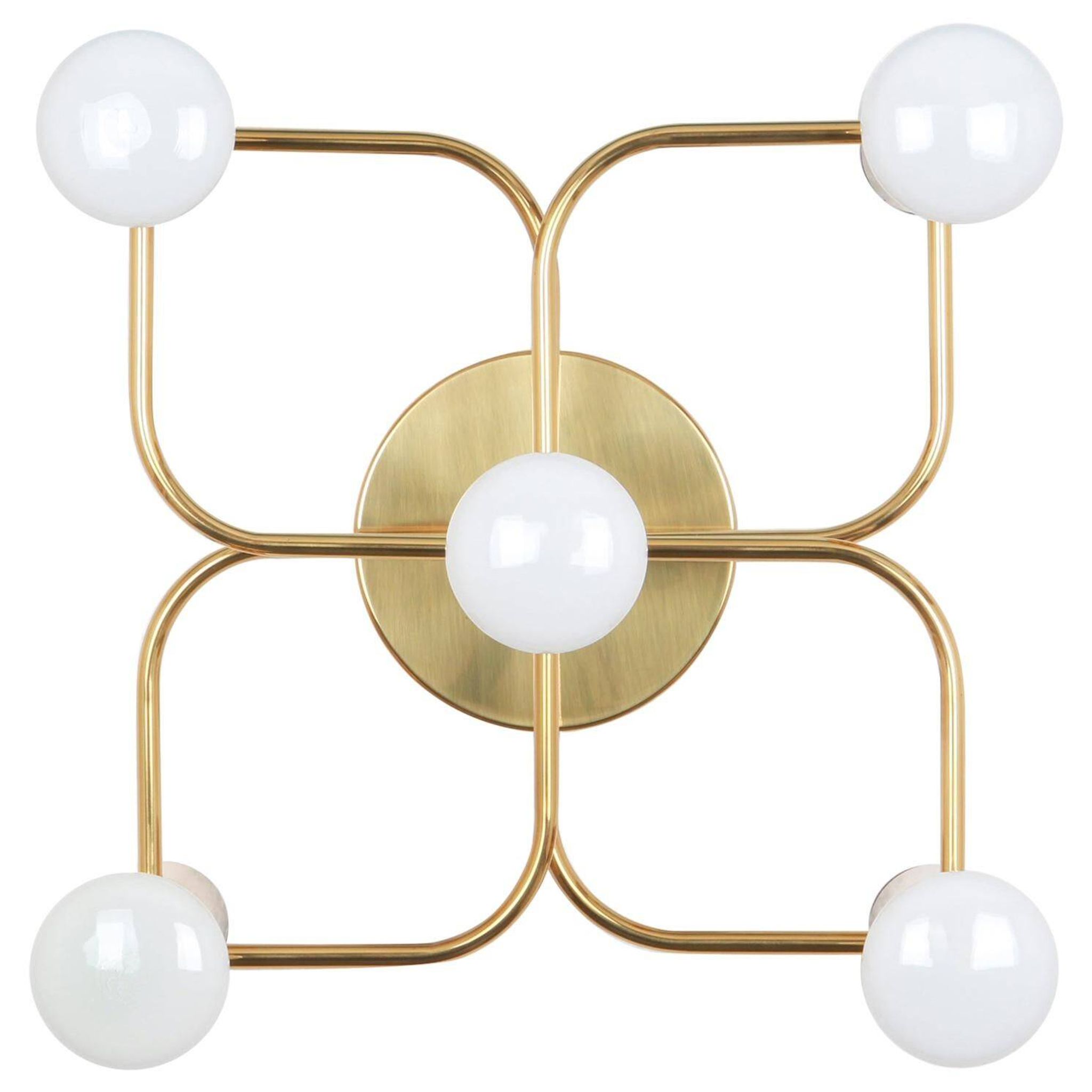 Leola Sciolari Ceiling Light in Dark Brass, Germany, 1980s