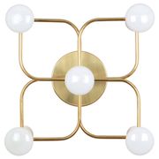 Leola Sciolari Ceiling Light in Dark Brass, Germany, 1980s