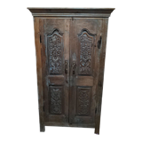 Armoire en teck sculptee