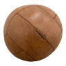 Vintage Brown Leather Medicine Ball, 1930's