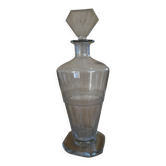 Carafe Art déco en cristal, élégante et raffinée, au design géométrique