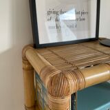 Vintage light bamboo shelf