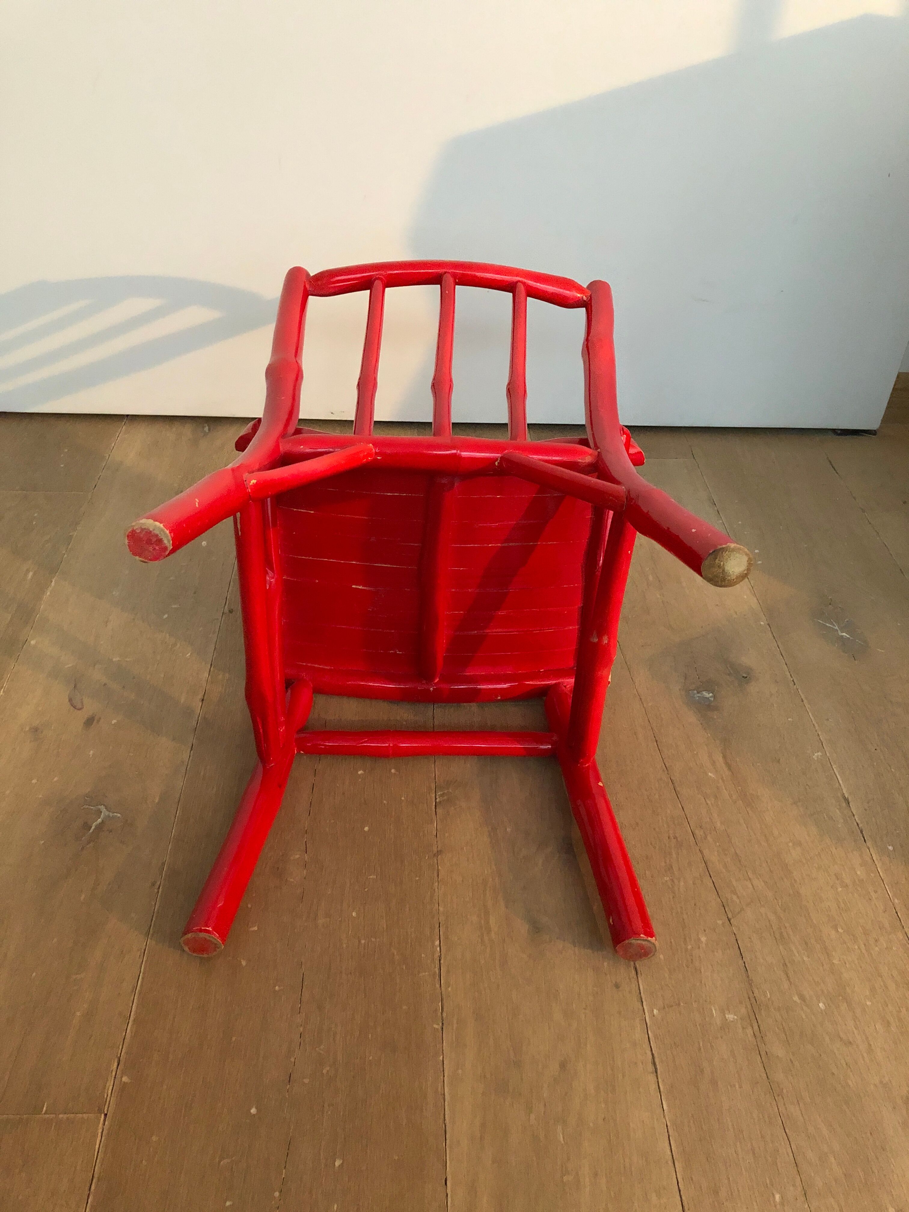 Red child chair