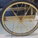Vintage trolley in gilded and silvered bronze