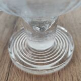4 ice cream cups, fruit, crystal, 1930