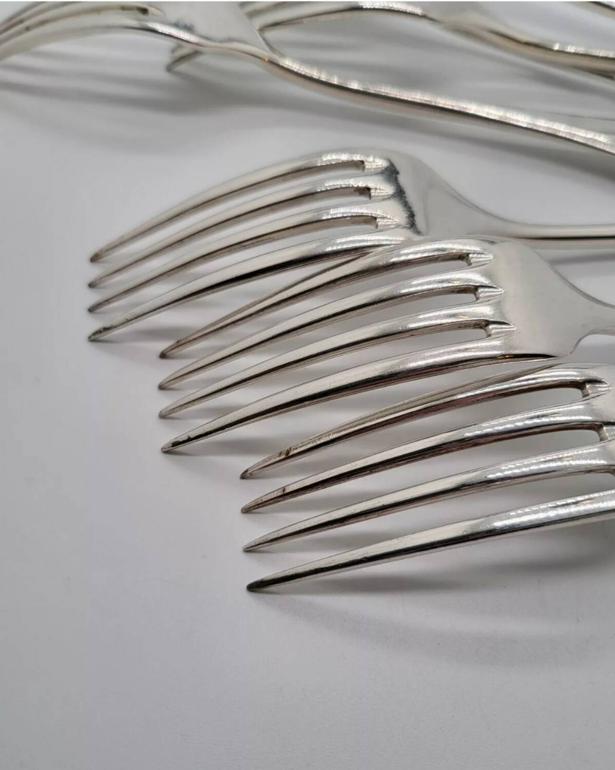 Alfenide Silver Plated Table Forks Set of 7
