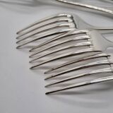 Fourchettes de Table en Métal Argenté Alfénide Lot de 7