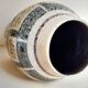 West-Germany vintage ceramic vase washes with graphic pattern