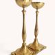 Scandinavian Modern Brass Candlesticks by Gunnar Ander for Ystad Metall