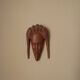Masque en bois sculpté art africain visage femme fabrication artisanale  décoration ethnique tribal