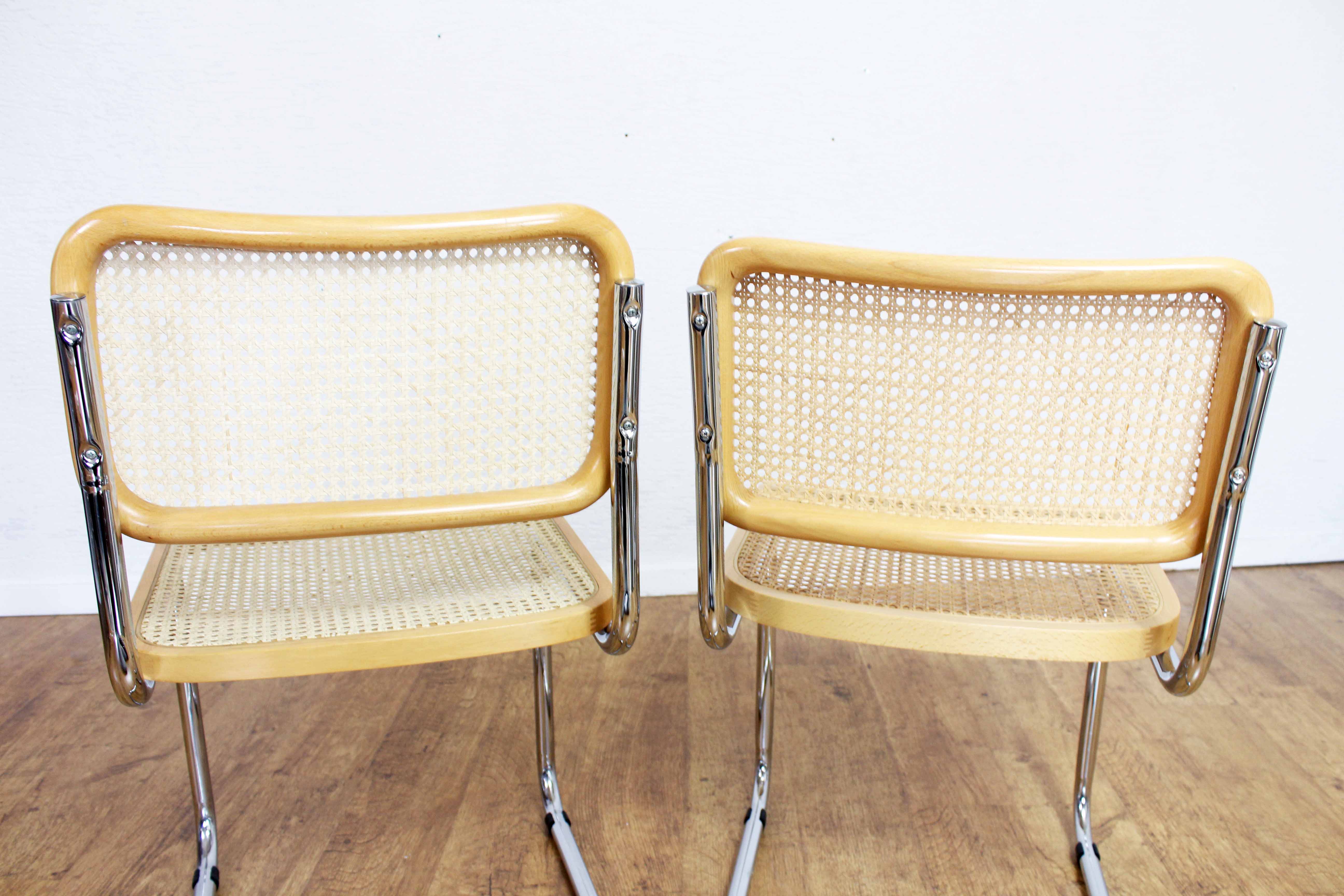 Pair of chairs Breuer B32 70s Italy