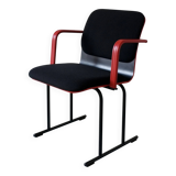 Black and red armchair by Yrjö Kukkapuro for Avarte, Finland, 1980s