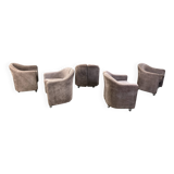 PS142 Easy Chairs by Eugenio Gerli for Tecno, 1970s - set of 5
