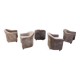 PS142 Easy Chairs by Eugenio Gerli for Tecno, 1970s - set of 5