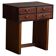 Console danoise Art Déco avec tiroirs en bois d'orme et ronce, années 1940