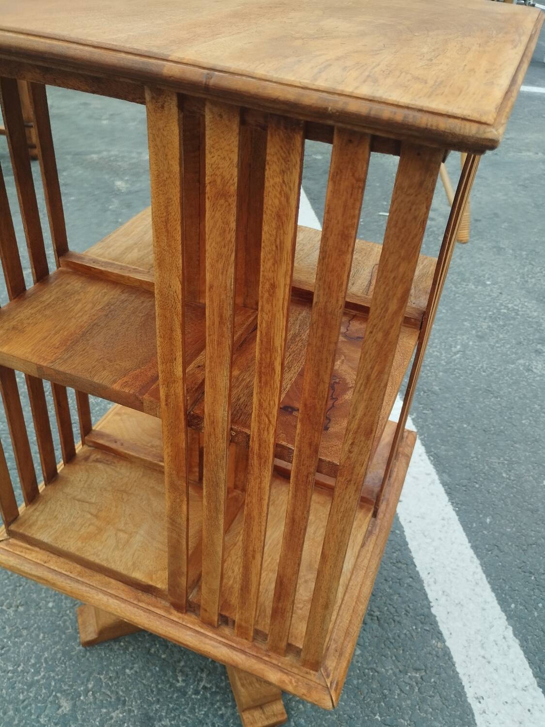 Beautiful antique vintage revolving bookcase