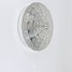 Peill & Putzer Large Round Op Art Glass Sconce, Wall Lamp, Flush Mount, Germany, 1970s