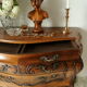 Louis XV style walnut tomb chest of drawers, 20th century