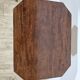 Antique octagonal mahogany side table on a classic tripod, 19th century.