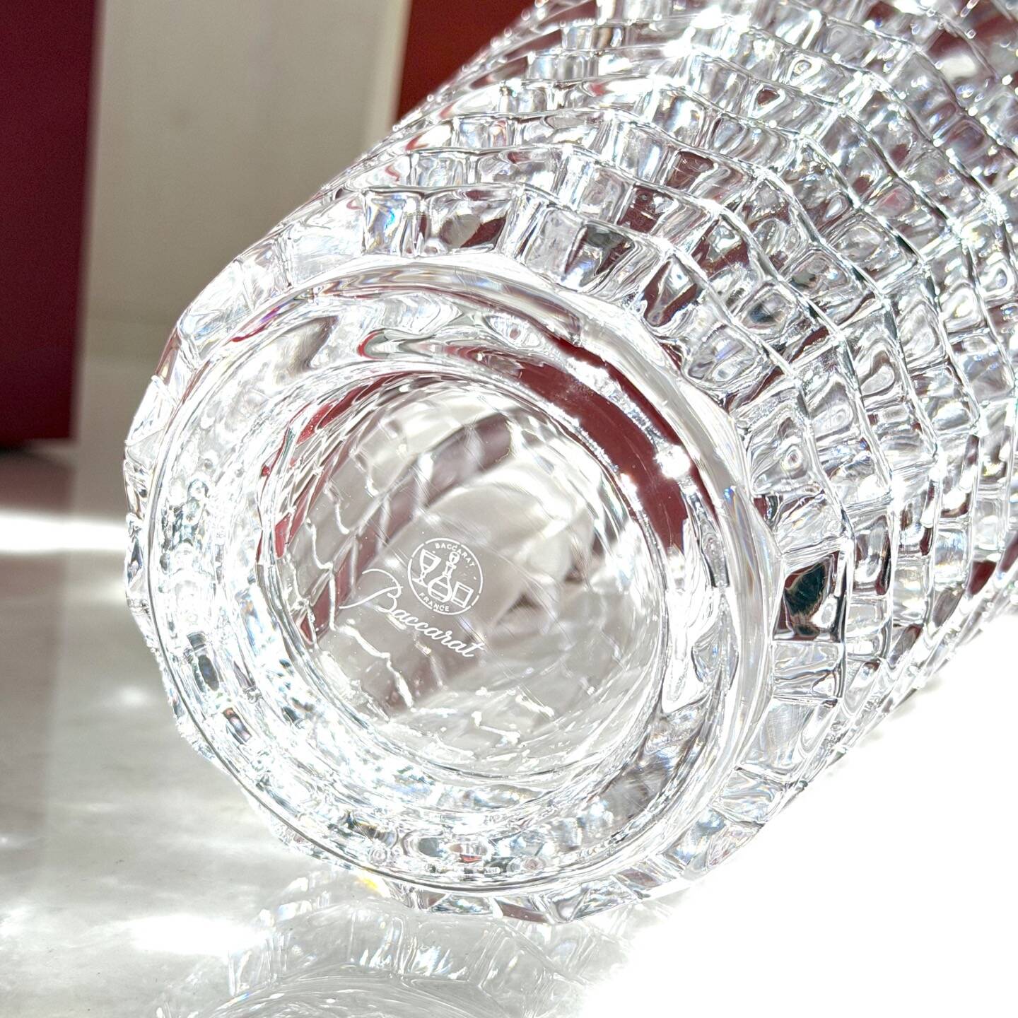 Baccarat Crystal Zig Zag Vase (25cm)