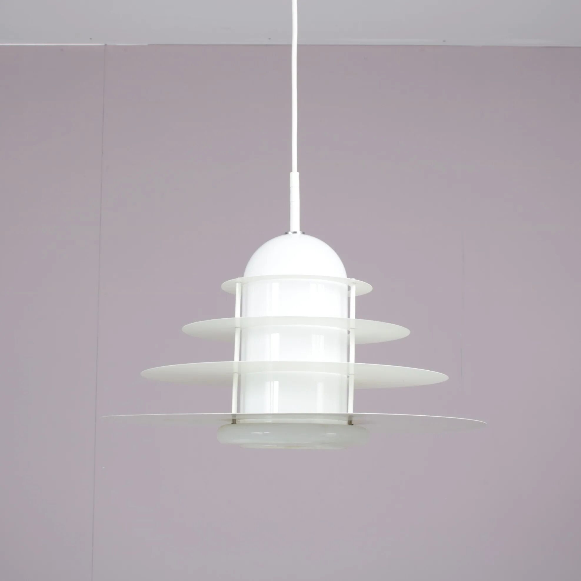 1980s “B1017” hanging lamp by André Rotte for Raak, Netherlands