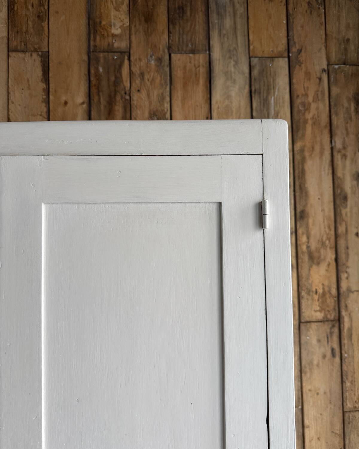 Parisian wardrobe with white patina