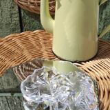 Boite en verre épais et ciselé