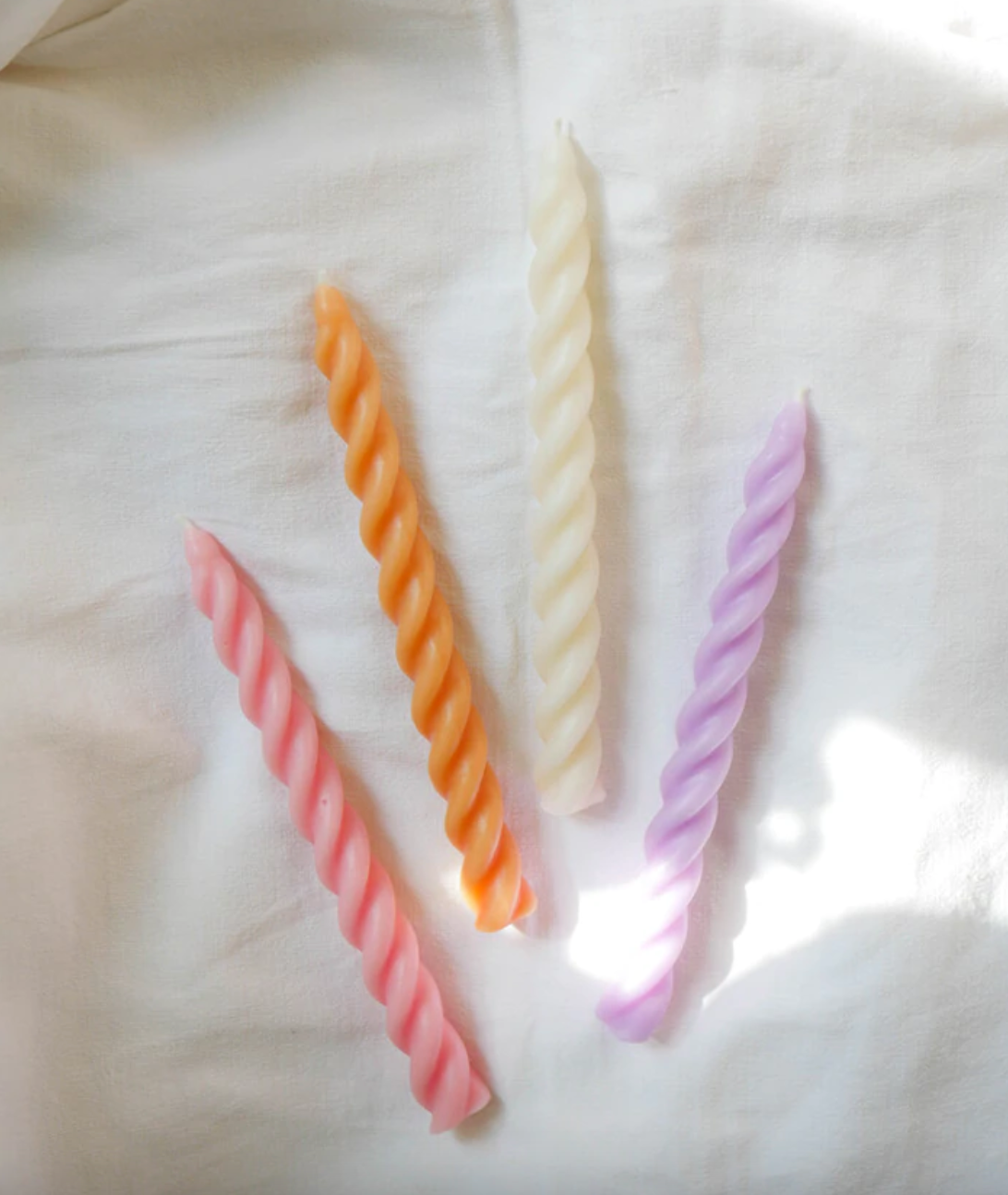 Duo of candle candles candles in purple beeswax