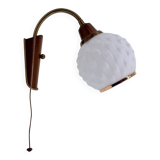 Vintage teak wall lamp