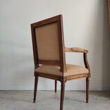 Louis XVI Jacob style armchair beige trim