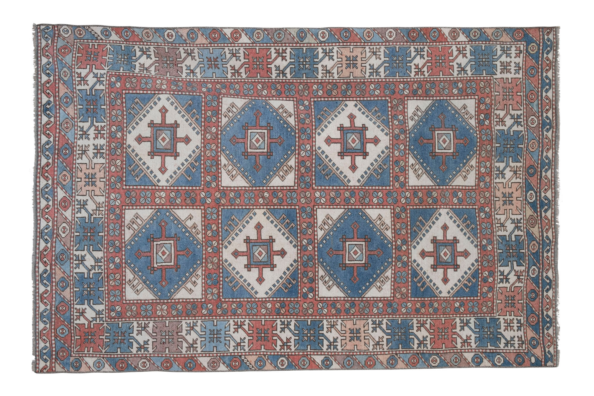 Vintage Turkish Oushak Rug 143 x 213 cm