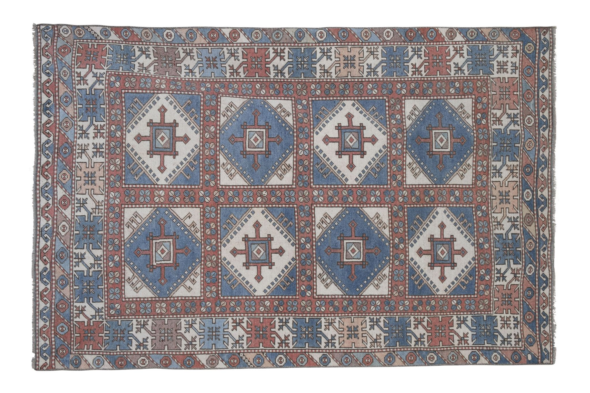 Vintage Turkish Oushak Rug 143 x 213 cm